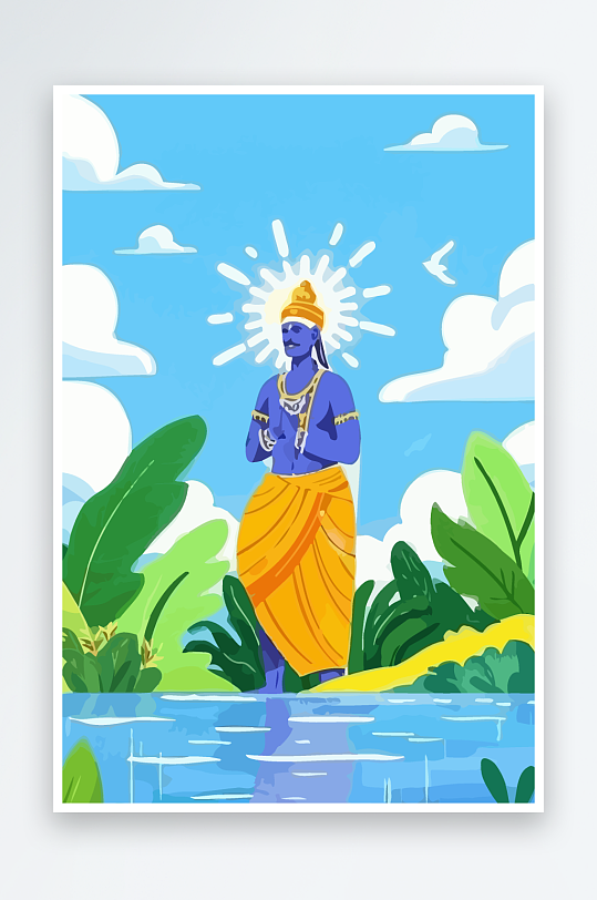 西方男神男人插画元素-众图网