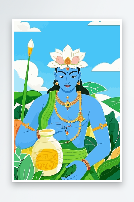 西方男神男人插画元素-众图网