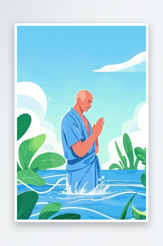 西方男神男人插画-众图网