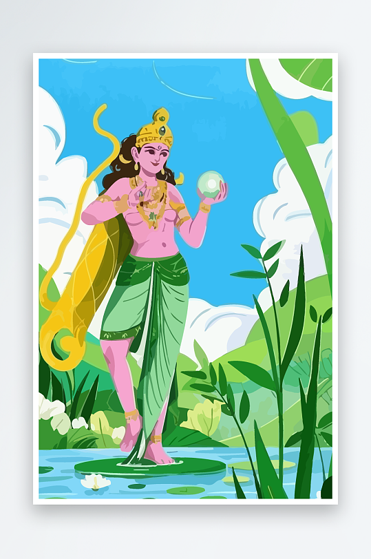 西方男神男人插画元素-众图网