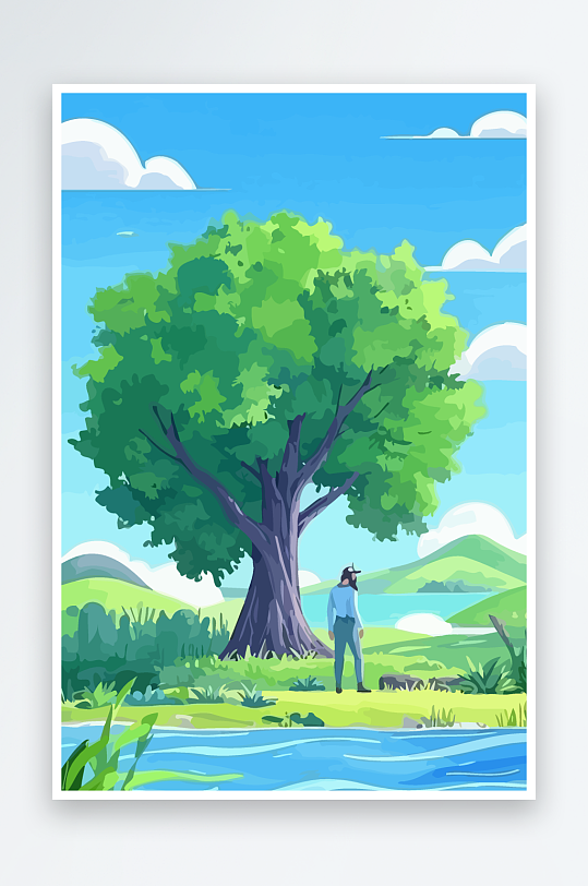 西方神话男人插画元素-众图网