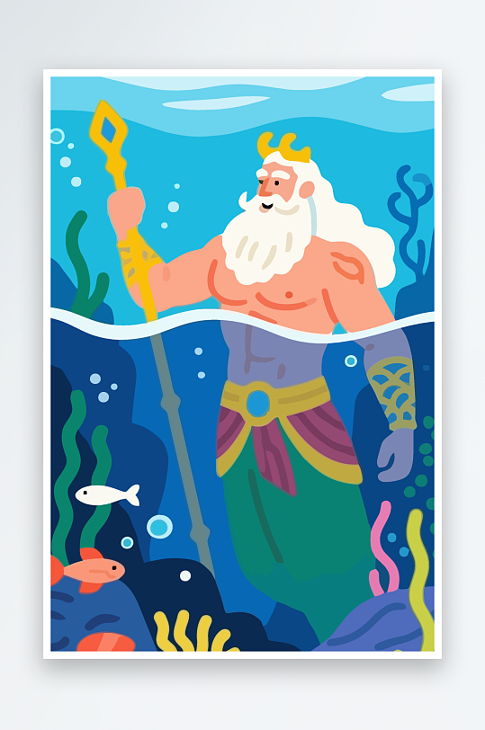 西方神话人物插画-众图网