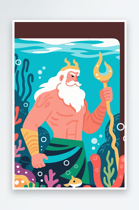 西方神话人物插画-众图网