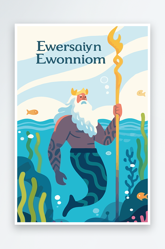 西方神话人物插画-众图网