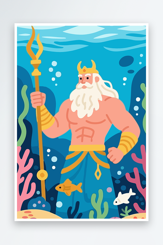 西方神话人物插画-众图网