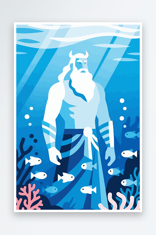 西方神话人物插画-众图网