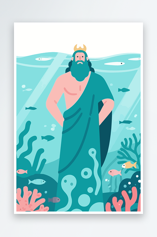 西方神话人物插画-众图网