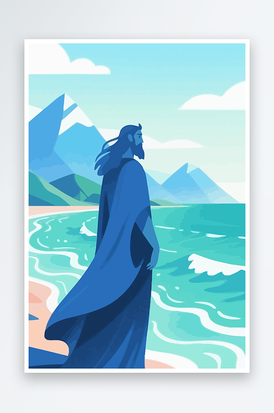 西方神话人物插画-众图网