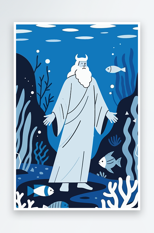 西方神话人物插画-众图网