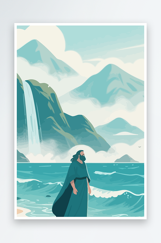 西方神话人物插画-众图网