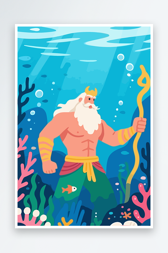 西方神话人物插画-众图网