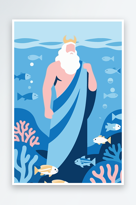 西方神话人物插画-众图网