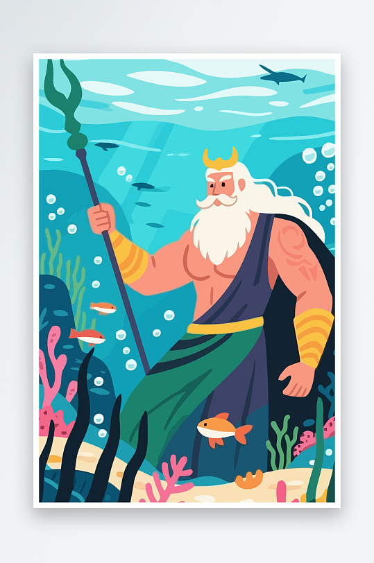 西方神话人物插画-众图网