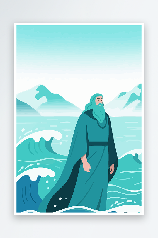 西方神话人物插画-众图网