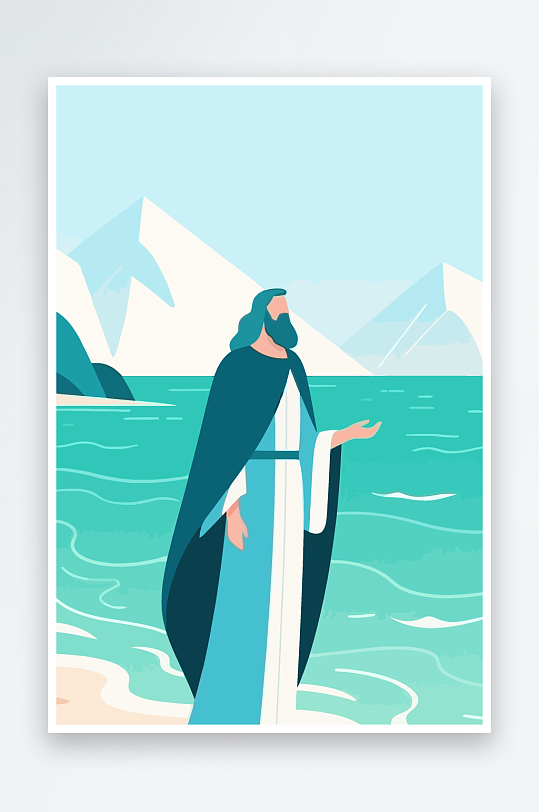 西方神话人物插画-众图网