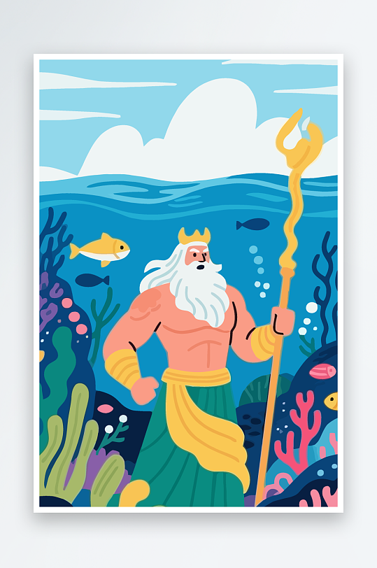 西方神话人物插画-众图网