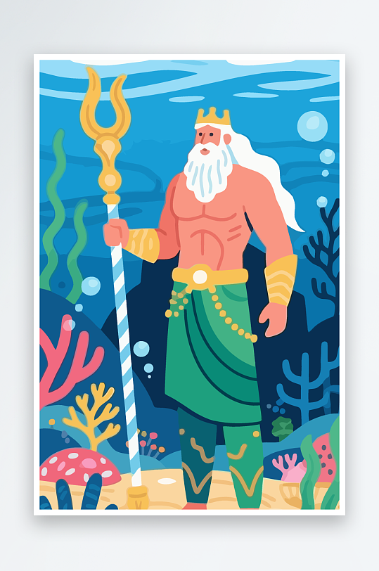 西方神话人物插画-众图网