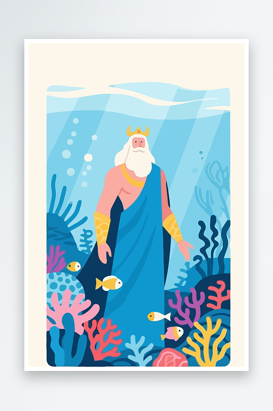 西方神话人物插画-众图网