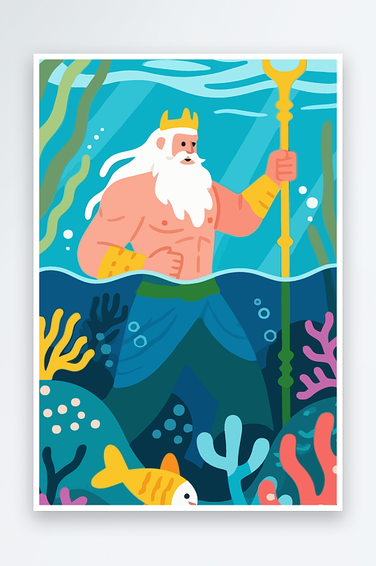 西方神话人物插画-众图网