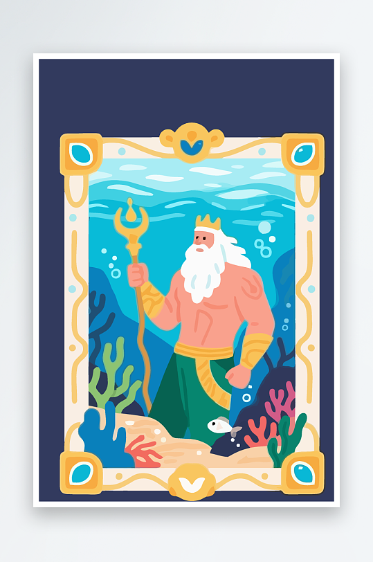 西方神话人物插画-众图网