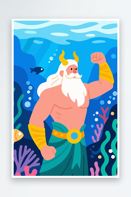 西方神话人物插画-众图网