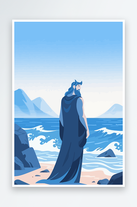 西方神话人物插画-众图网