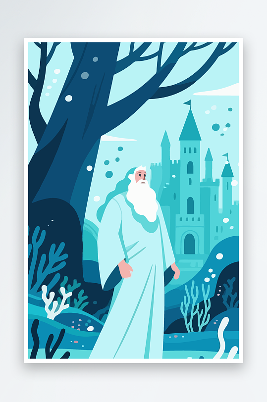 西方神话人物插画-众图网