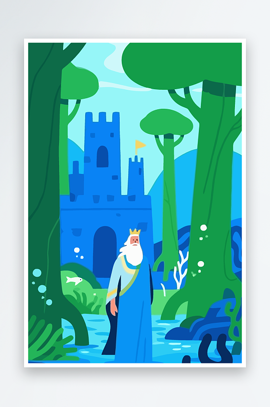 西方神话人物插画-众图网