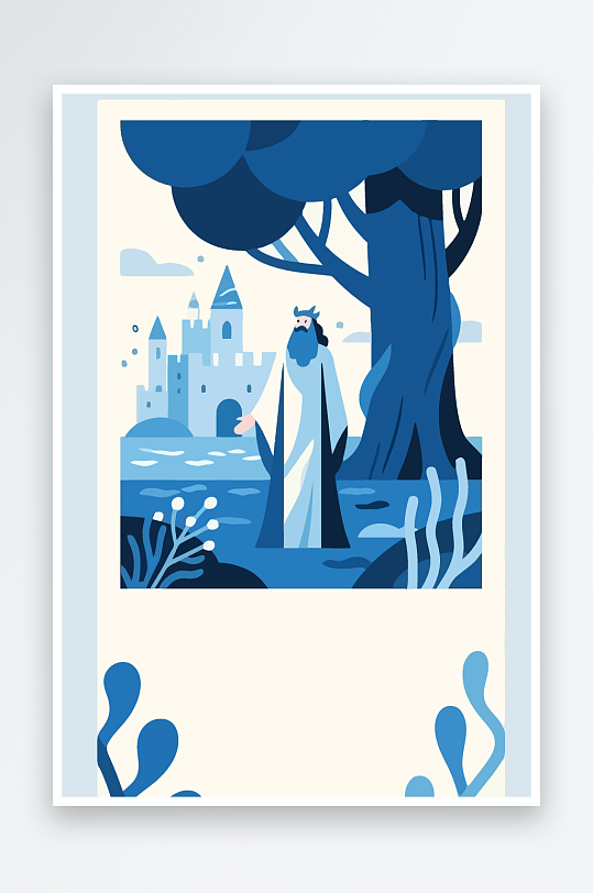 西方神话人物插画-众图网