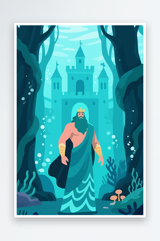 西方神话人物插画-众图网