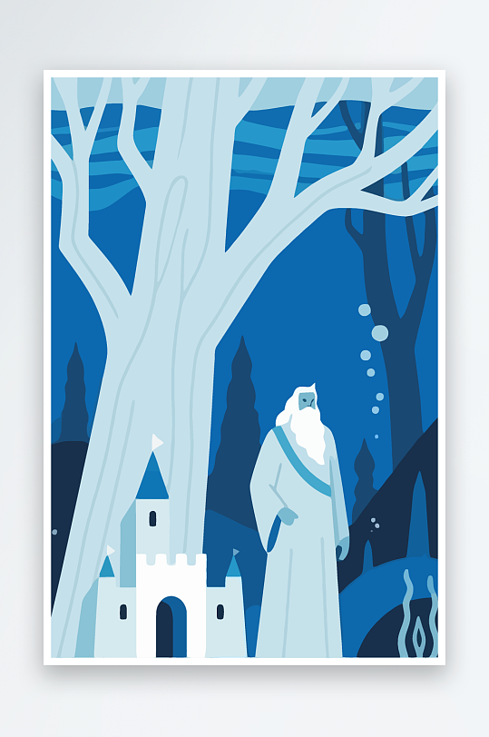 西方神话人物插画-众图网