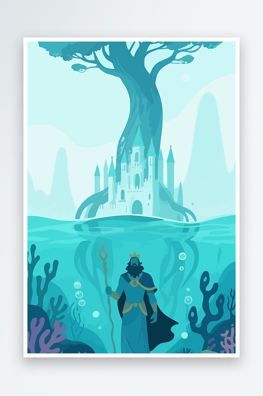 西方神话人物插画元素-众图网