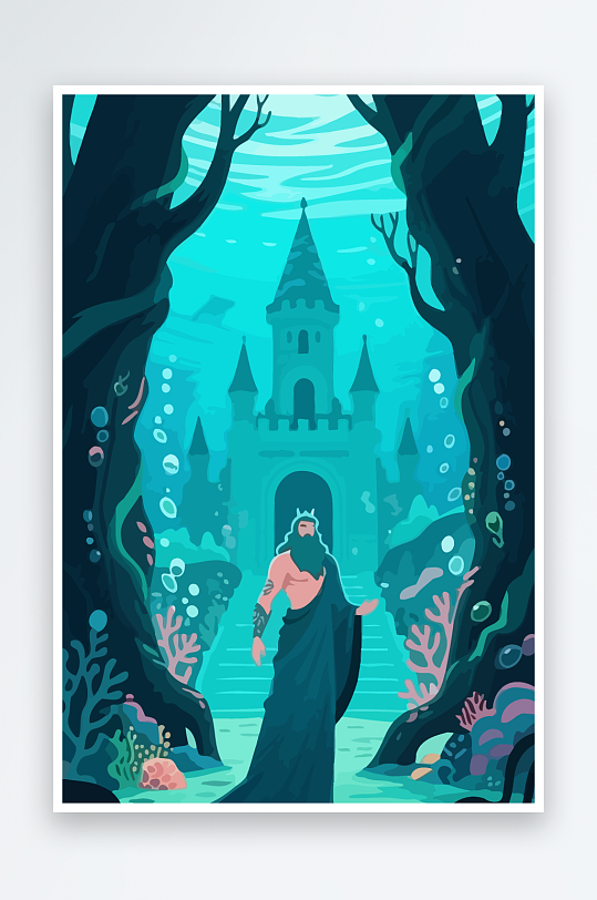 西方神话人物插画-众图网