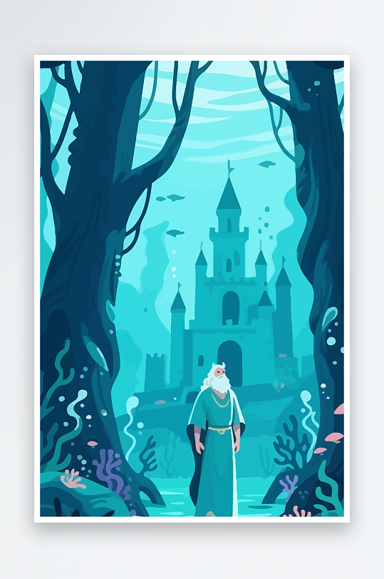 西方神话人物插画-众图网