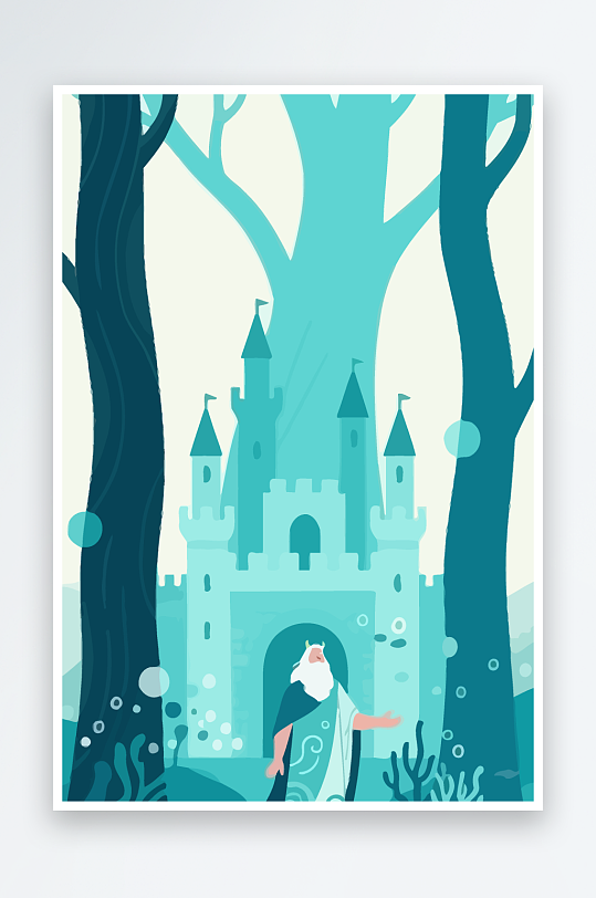 西方神话人物插画-众图网