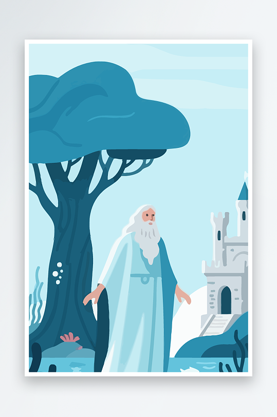 西方神话人物插画-众图网