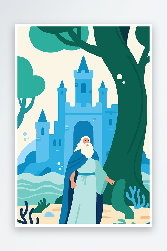 西方神话人物插画-众图网