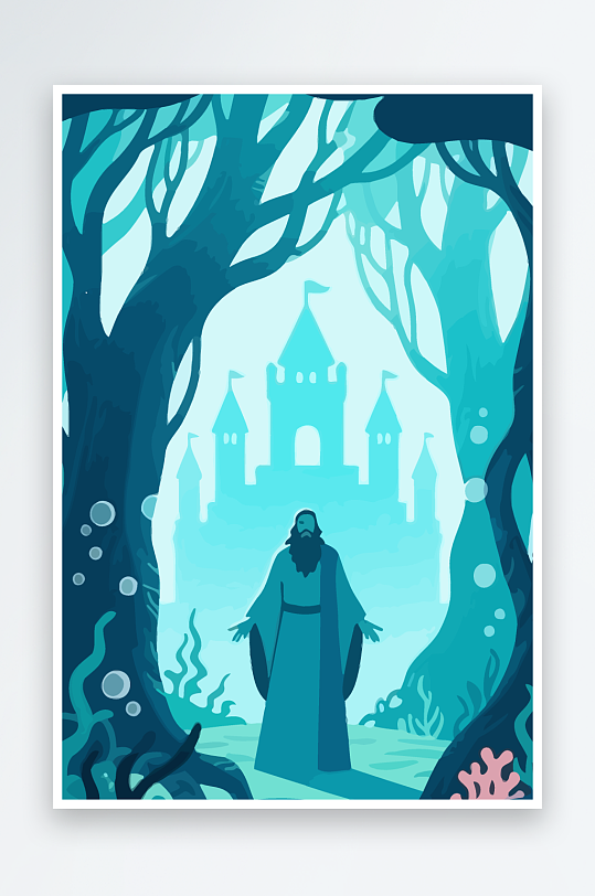 西方神话人物插画-众图网