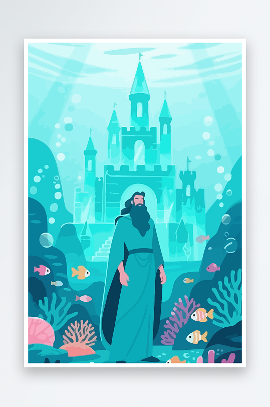 西方神话人物插画-众图网