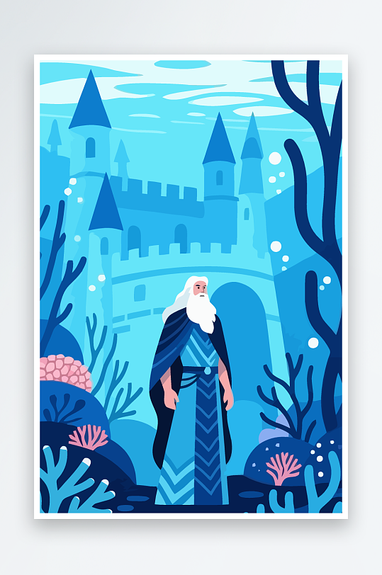 西方神话人物插画-众图网