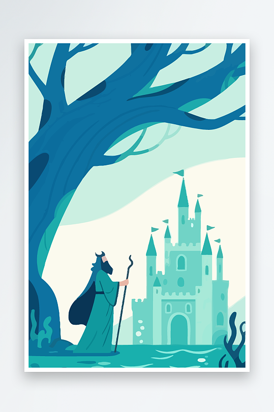 西方神话人物插画-众图网