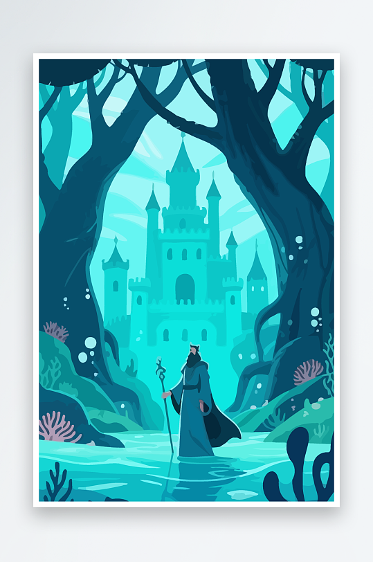 西方神话人物插画元素-众图网