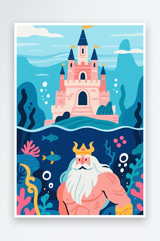 西方神话人物插画元素-众图网