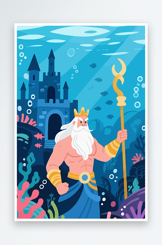 西方神话人物插画-众图网