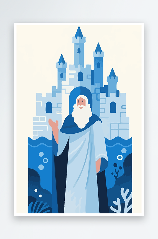 西方神话人物插画-众图网