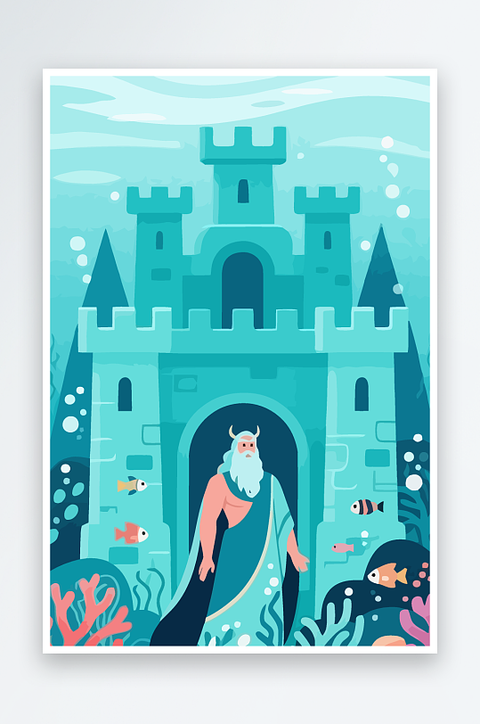 西方神话人物插画-众图网