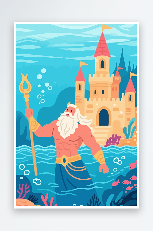 西方神话人物插画-众图网