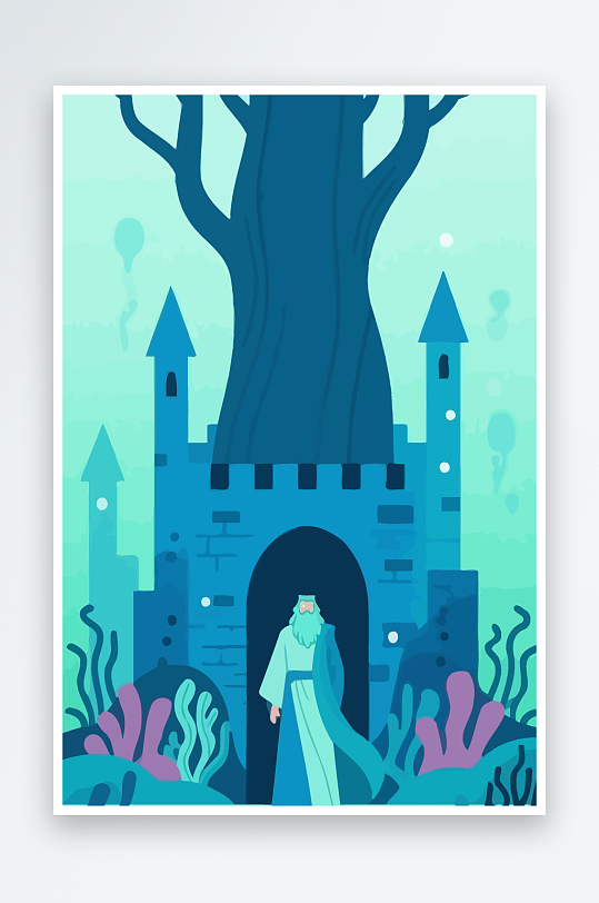 西方神话人物插画-众图网