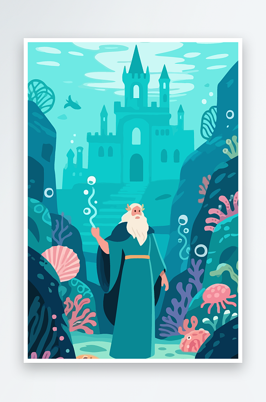 西方神话人物插画-众图网