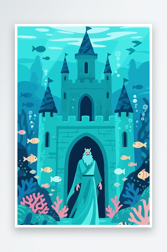 西方神话人物插画-众图网